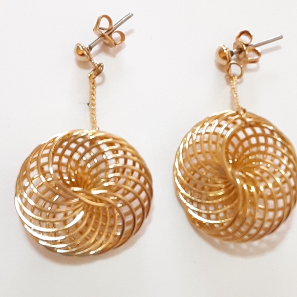 Optical  illusion necklace and earrings - Picture 2 of 4